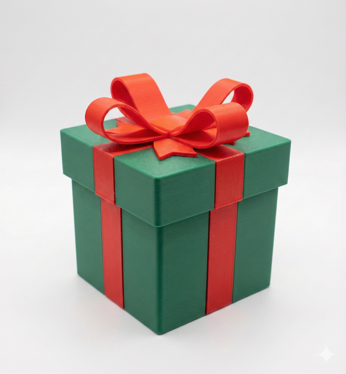 Lockable Gift Box with Twistable Red Ribbon Bow - Cyan Blue Fun Surprise Holiday Present Perfect for Festive Gifting