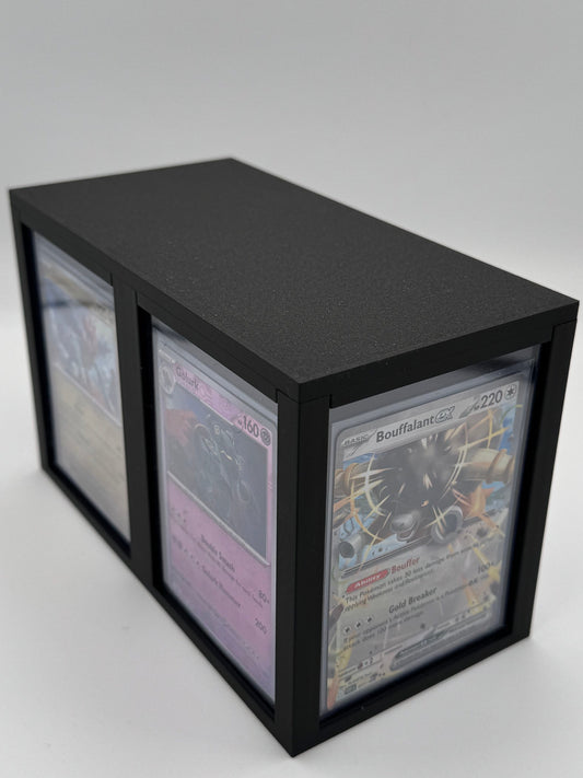 Holder Station, Side view of top loader storage box with removable lid