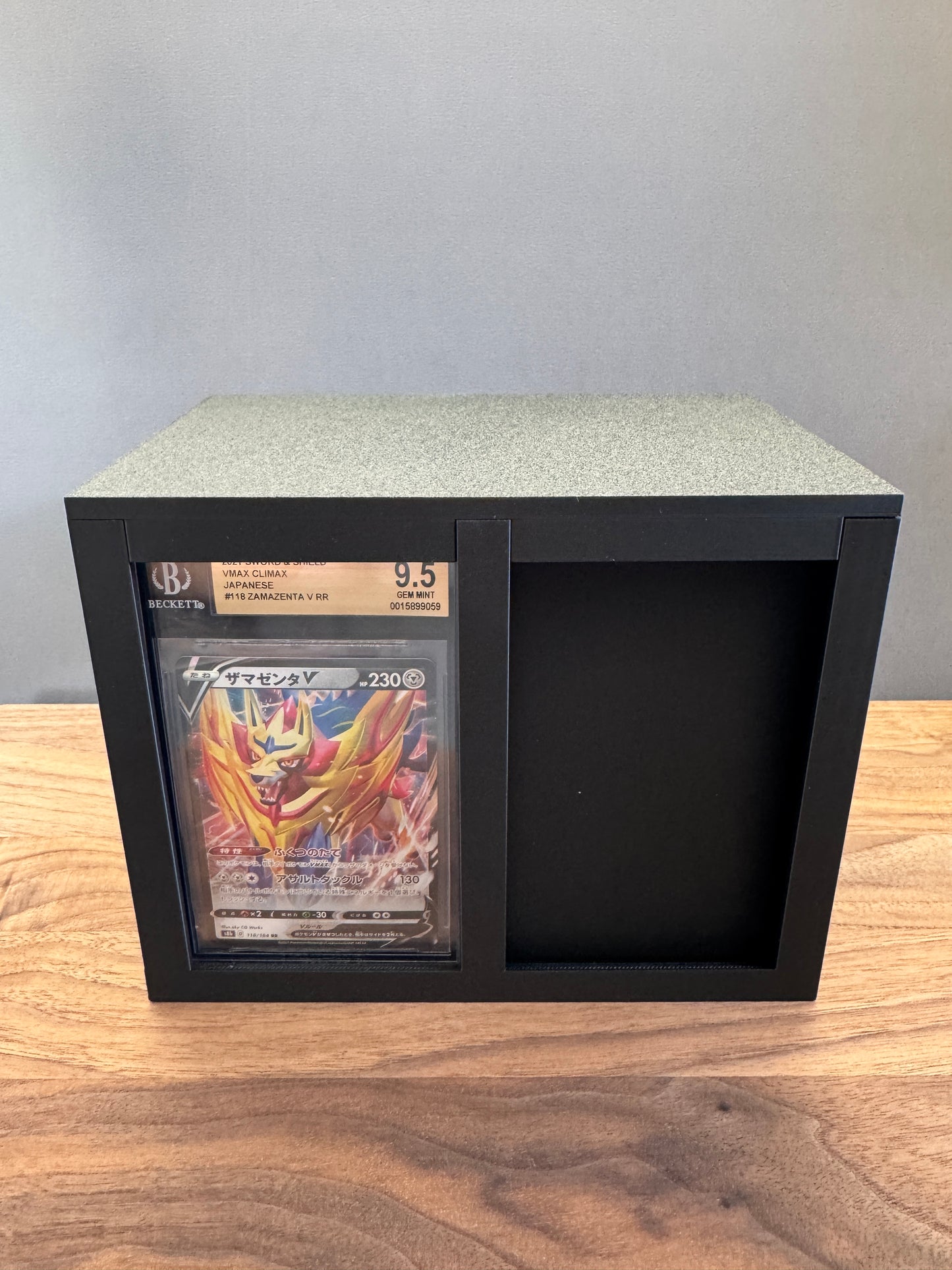 Beckett BGS Slab Station showing front display slot and storage space