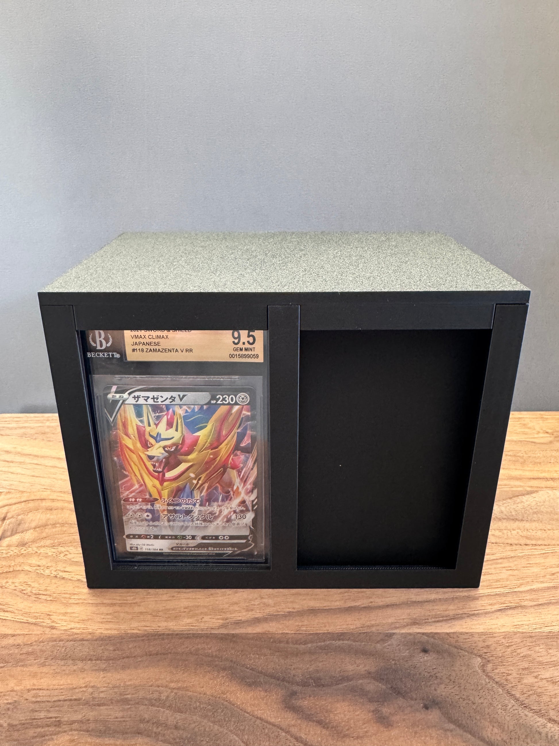 Beckett BGS Slab Station showing front display slot and storage space