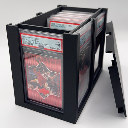 Graded Card Display & Storage Box (Holds 6 Display Slabs + ~25 Inside) Slab Station