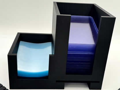 Card sleeve and top loader holder, perfect for opening packs of cards.