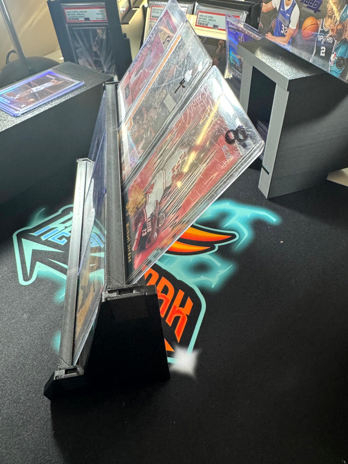 Top Loader Tiered Stadium Display - Holds 6 Cards - Stadium Display