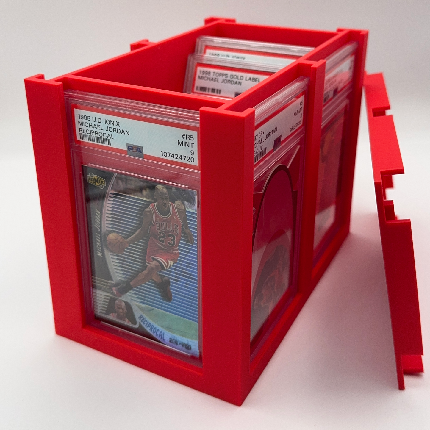 Graded Card Display & Storage Box (Holds 6 Display Slabs + ~25 Inside) Slab Station