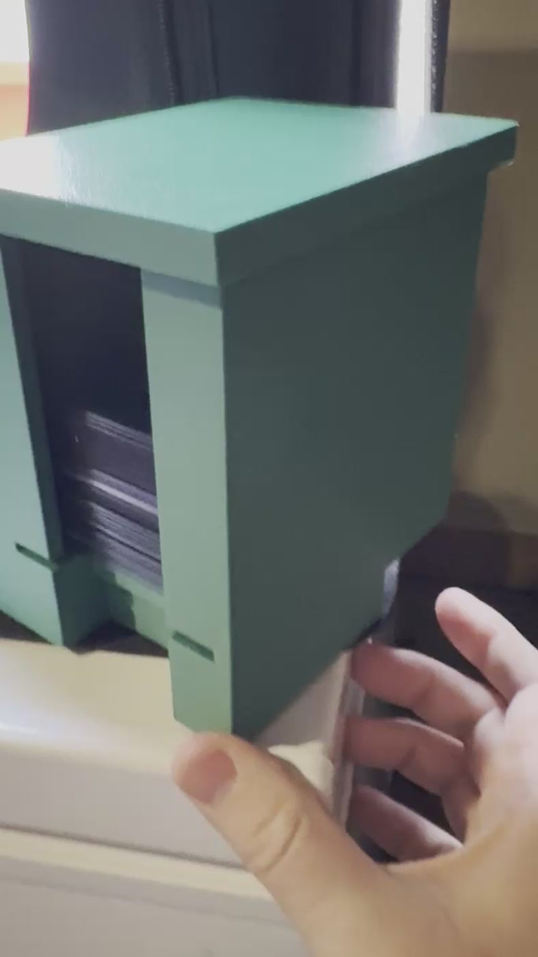 Dispensing Top Loaders from the Top loader and sleeve dispenser station.