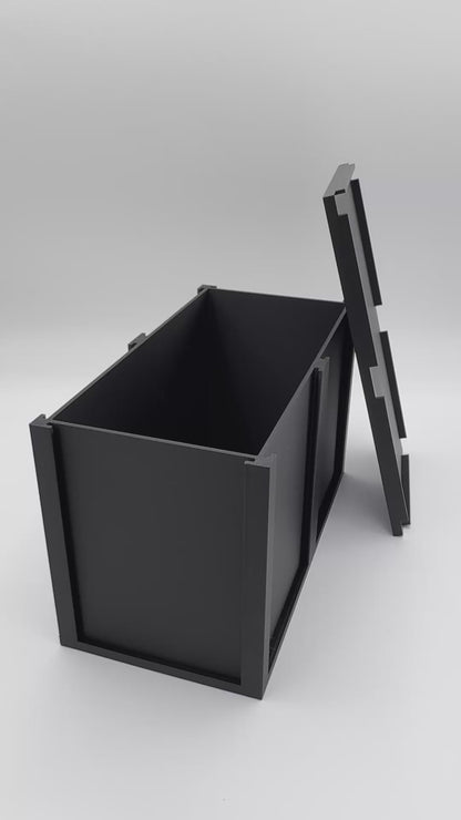 Holder Station, filling the top loader display and storage with cards.